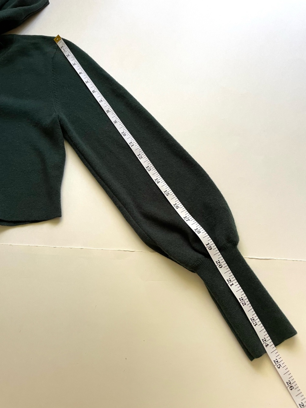Aritzia Wilfred Rebecca Wool Cotton Cropped Knit Turtleneck Sweater in Scarab - Picture 12 of 12